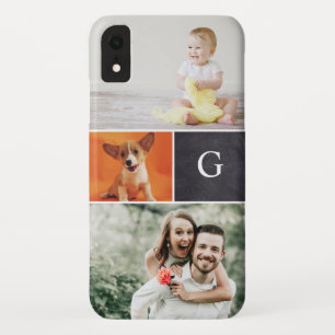 Monogramm-Familie für einfache Fotolollage Case-Mate iPhone Hülle