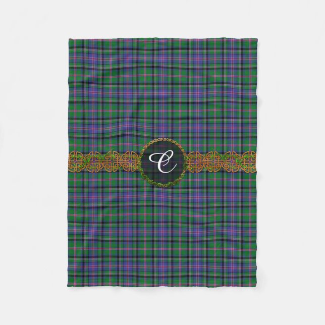 Monogramm-FassbinderTartan Fleecedecke (Vorderseite)