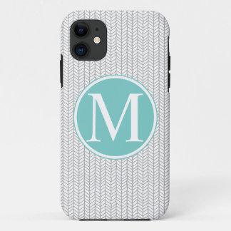 Monogramm-Fischgrätenmuster iPhone 5/5S Fall Case-Mate iPhone Hülle