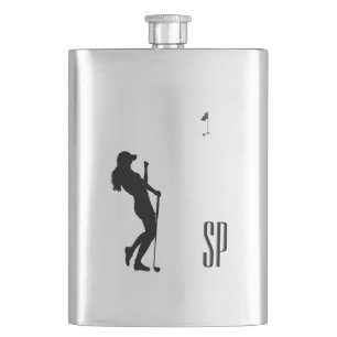 Monogramm-Flasche für das Golfdesign Flachmann