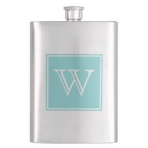 Monogramm-Flasche mit Türkischem Quadrat Flachmann
