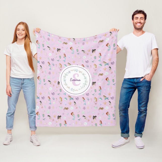 Monogramm Fleecedecke (Beispiel)