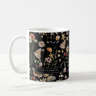 Monogramm florale Tasse