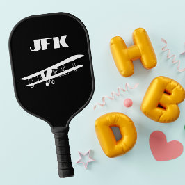 Monogramm Flugzeug, Luftfahrt, minimalistisch Pickleball Schläger