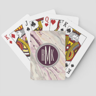 Monogramm flüssiges I Spielkarten
