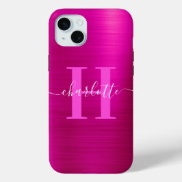 Monogramm-Folie mit heiß rosa Signatur Case-Mate iPhone Hülle