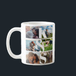 Monogramm Foto Collage Couple Geschenke Personalis Kaffeetasse<br><div class="desc">Monogramm Foto Collage Couple Geschenke Personalisiert</div>
