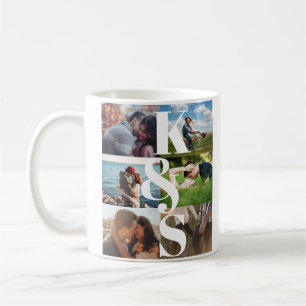 Monogramm Foto Collage Couple Geschenke Personalis Kaffeetasse