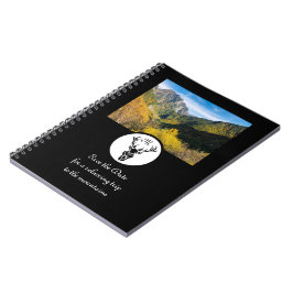 Monogramm-Foto der Silhouette Notizblock