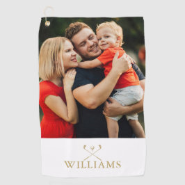 Monogramm-Foto für personalisierte Bezeichnung Golfhandtuch