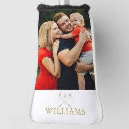 Monogramm-Foto für Personalisierte Gold-Namen Golf Headcover