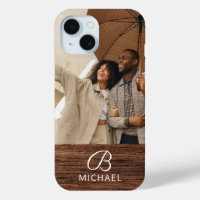 Monogramm Foto Holzkörner Holzkörner Personalisier