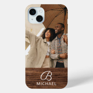 Monogramm Foto Holzkörner Holzkörner Personalisier Case-Mate iPhone Hülle