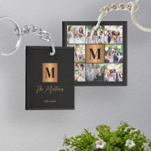 Monogramm-Fotocollage Familie