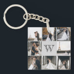 Monogramm Fotolack Grau Schlüsselanhänger<br><div class="desc">Holen Sie sich diesen mit Monogramm Schlüsselanhänger mit 8 Ihrer Lieblings-Foto darauf. Es hat einen Platz für Sie,  um Ihre erste hinzuzufügen. Das ist ideal für Hochzeitsfeiern,  Fotos,  Fotos und Fotos.</div>