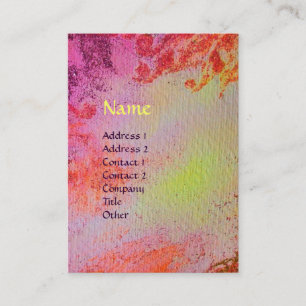 MONOGRAMM FÜR abstrakte GOLD-MAGIC-WIRBEL Visitenkarte