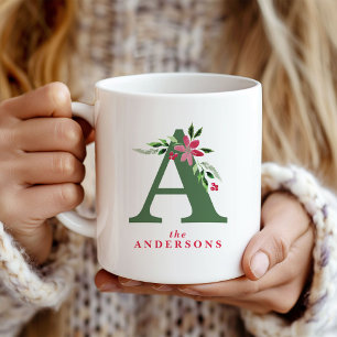 Monogramm für Aquarellfarben Kaffeetasse