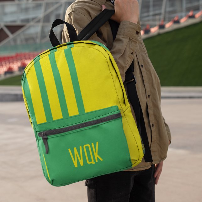 Monogramm für benutzerdefinierte Farben Bedruckter Rucksack (Von Creator hochgeladen)