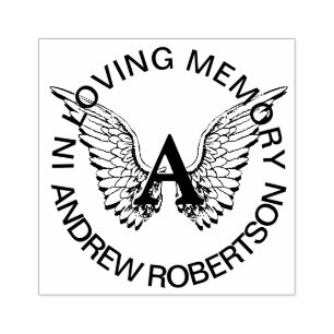 Monogramm für benutzerdefinierte Memories Gummistempel