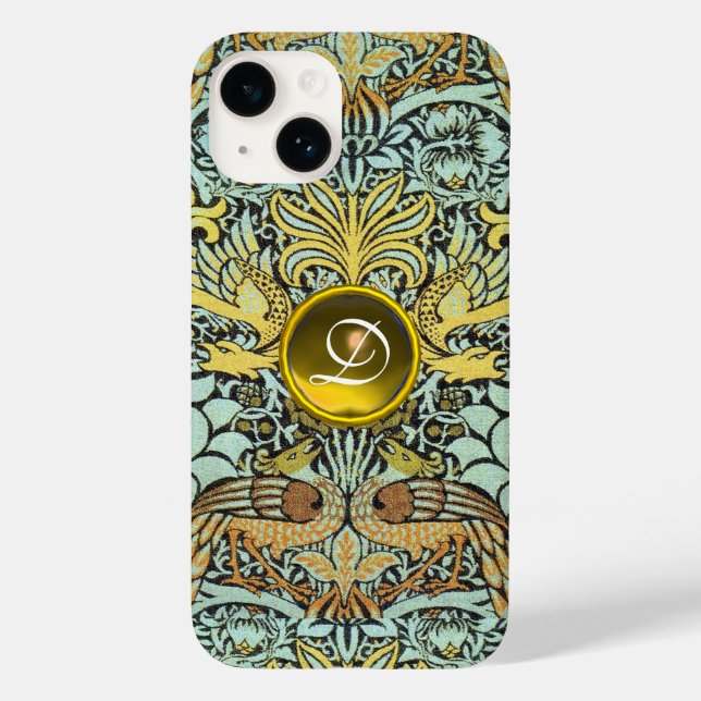 MONOGRAMM FÜR Blume, FRISCHEN UND DRACHEN Case-Mate iPhone Hülle (Rückseite)