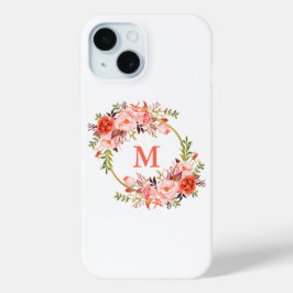 Monogramm für das Blumenkraut Case-Mate iPhone Hülle