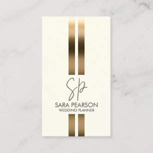 Monogramm für das Hochzeitplanmanagement Visitenkarte