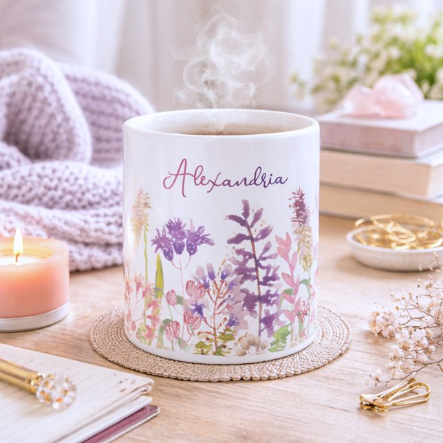 Monogramm für das Pastelfeld der Wildblumen Kaffeetasse (Von Creator hochgeladen)