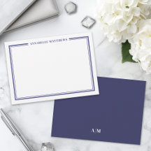 Monogramm für den Minimalistischen Namen der Navy 