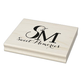 Monogramm für den personalisierten Namen | Briefma Gummistempel