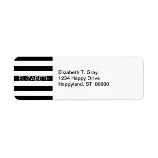 Monogramm für den Schwarz-weißen horizontalen Prep