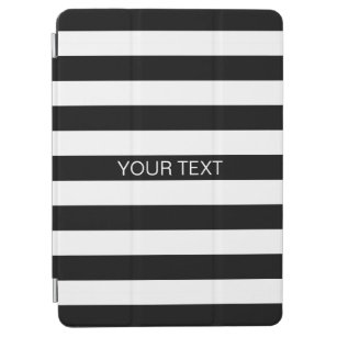 Monogramm für den Schwarz-weißen horizontalen Prep iPad Air Hülle