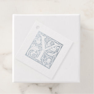 Monogramm für den SilberJahrestag, beleuchteter Bu Geschenkanhänger