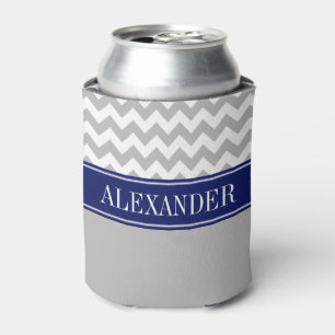 Monogramm für den Zickzack CB-Navy-Name Dosenkühler