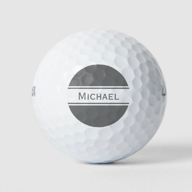 Monogramm für die Bezeichnung der weißen Streifen Golfball (Vorderseite)