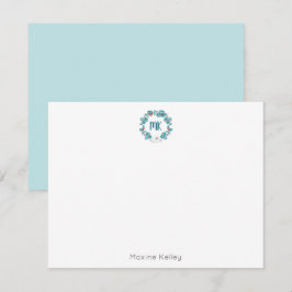 Monogramm für die Blaue Flora Einladung