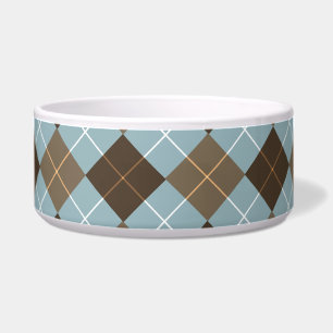 Monogramm für die braune, goldene und Sky Blue-Rau Napf