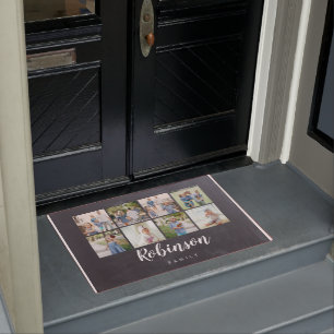 Monogramm für die Chalkboard-Familie 8-Fotoleime Fußmatte