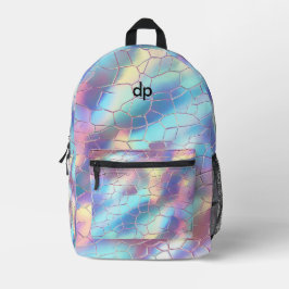 Monogramm für die Holographische Folie Bedruckter Rucksack