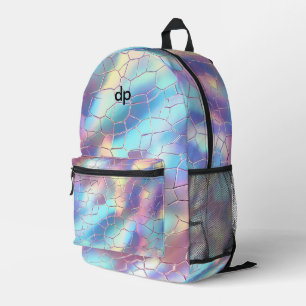 Monogramm für die Holographische Folie Bedruckter Rucksack
