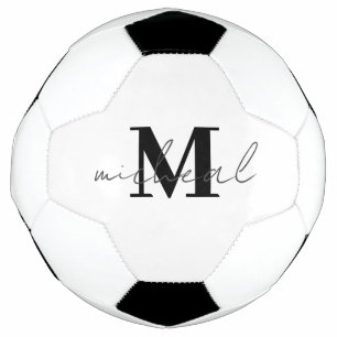 Monogramm für die personalisierte Initial- und Nam Fußball