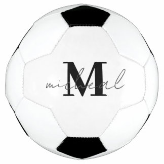 Monogramm für die personalisierte Initial- und Nam Fußball