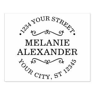 Monogramm für die Rücksendeadresse von Firmenverpa Gummistempel