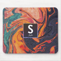 Monogramm für flüssige Elegant-Marmornamen