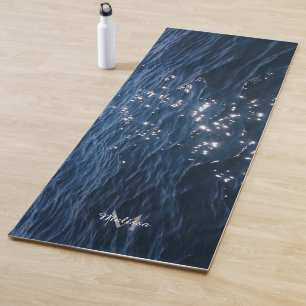 Monogramm für funkelnd Tiefseegarantien Yogamatte