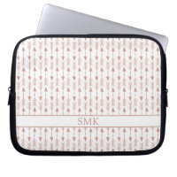 Monogramm für Girl-Rose-Gold-Foil-Tribal-Pfeile