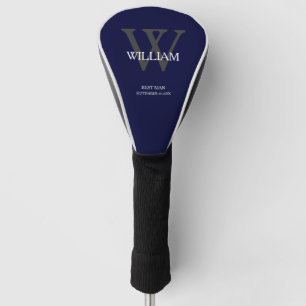 Monogramm für Hochzeiten Trauzeuge Name Moderne Ma Golf Headcover