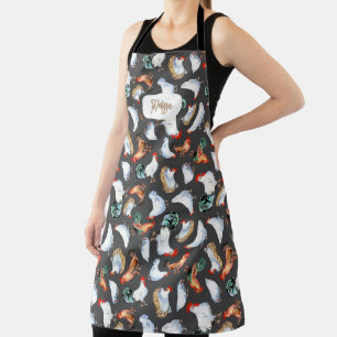 Monogramm für Hühnerfamilien Schürze