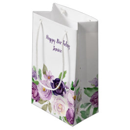Monogramm für kleine Lila und Lavendel-Rose Geschenktüte