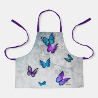 Monogramm für Lila Wasser-Farbe 3D-Schmetterlingsn