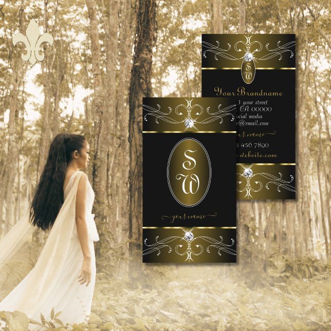 Monogramm für luxuriöse Verzierte Ornamente aus Go Visitenkarte (Von Creator hochgeladen)